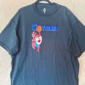 Converse Black T-Shirt with Cartoon Graphic